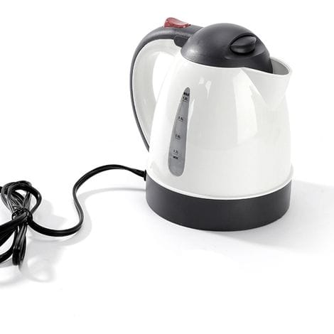 1000ml 12v 150w Auto-wasserkocher Mit Zigarettenanzünderstecker, Tragbar Für Reisen, Weiß.