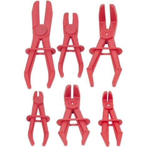 Schlauchschellenzange, 6-teiliges Set Für Flexible Schläuche, Schlauchschellenzange, Schlauchschellen Für Flexible Schläuche, Bremsen, Kraftstoffleitungen, Heizungen, Kühler, Rot