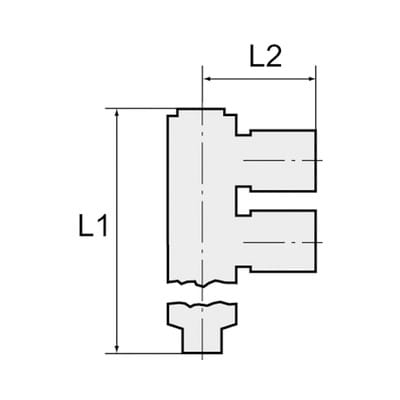 Riegler - L-Mehrfachverteiler »Blaue Serie«, 2-fach drehbar, r 1/2 a. Ø12mm