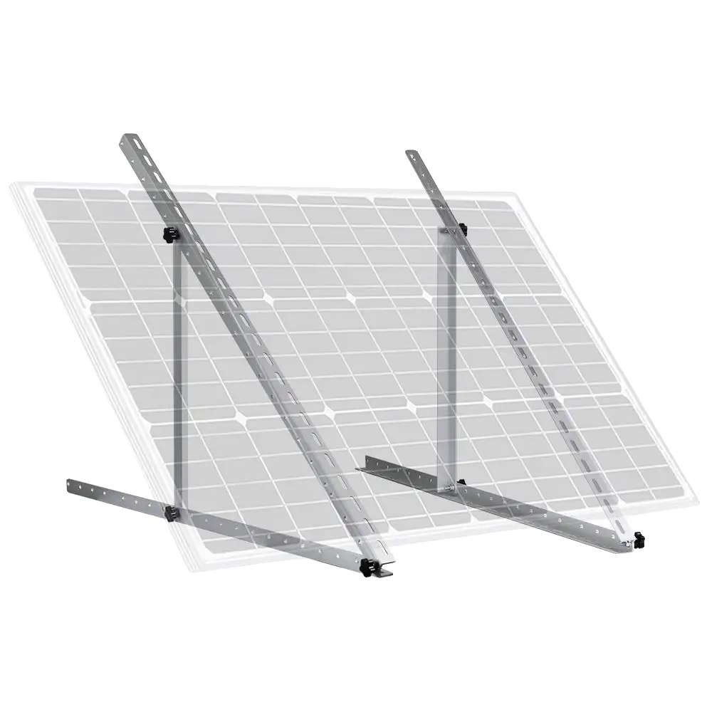 Solarmodulhalterung, Verstellbarer Winkel, Robuste Aluminiumlegierung, Weiss