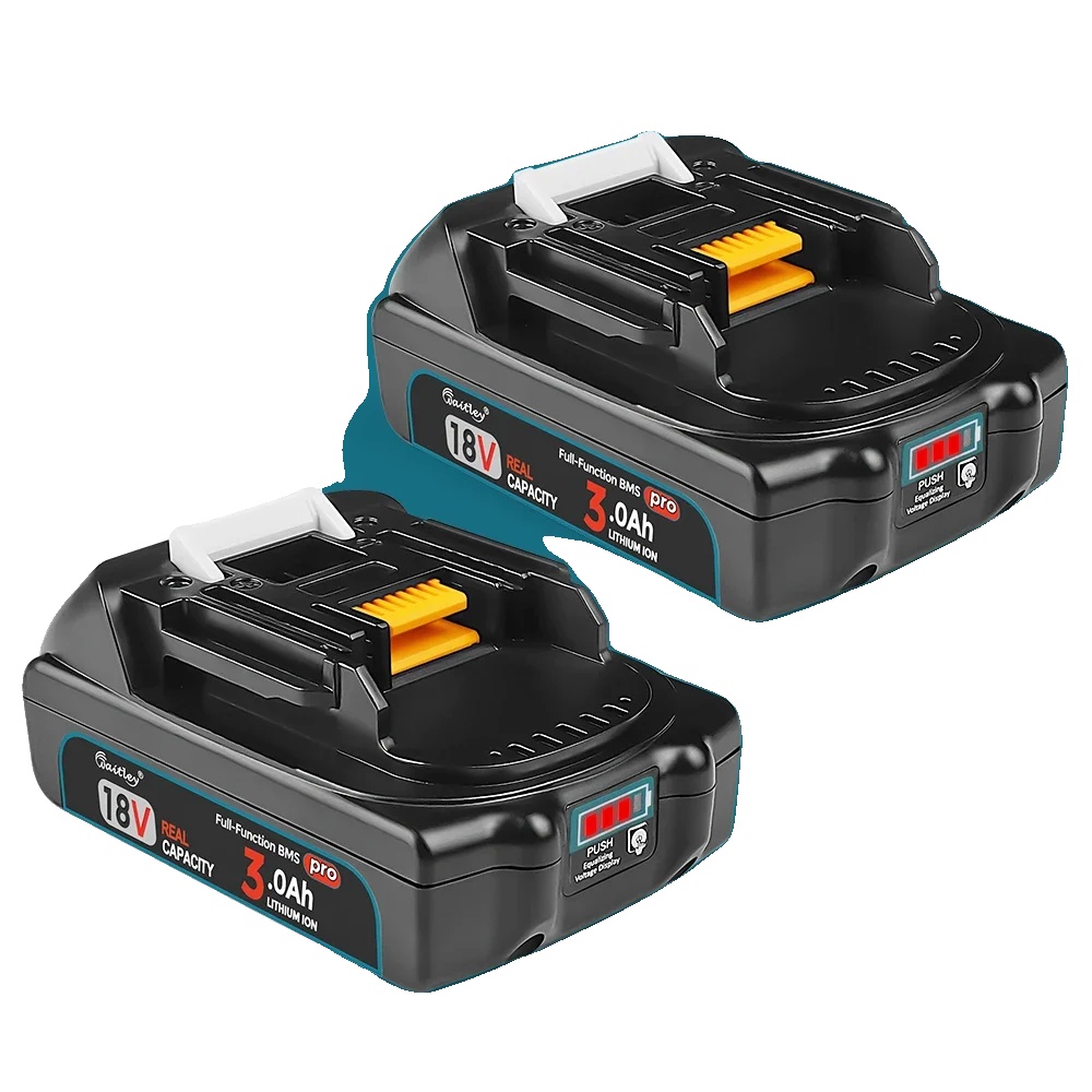 Hochleistungsfähiger, Sicherer Akku Für Elektrowerkzeuge, 2 X 3 Ah Akkus