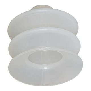 Balgsauger, rund 2,5 Falten, Material Silikon, »fg«, ø 20 mm - Riegler