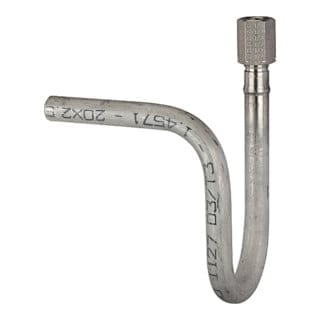 Riegler Wassersackrohr in U-Form, Schweißanschluss, G 1/2, Stahl