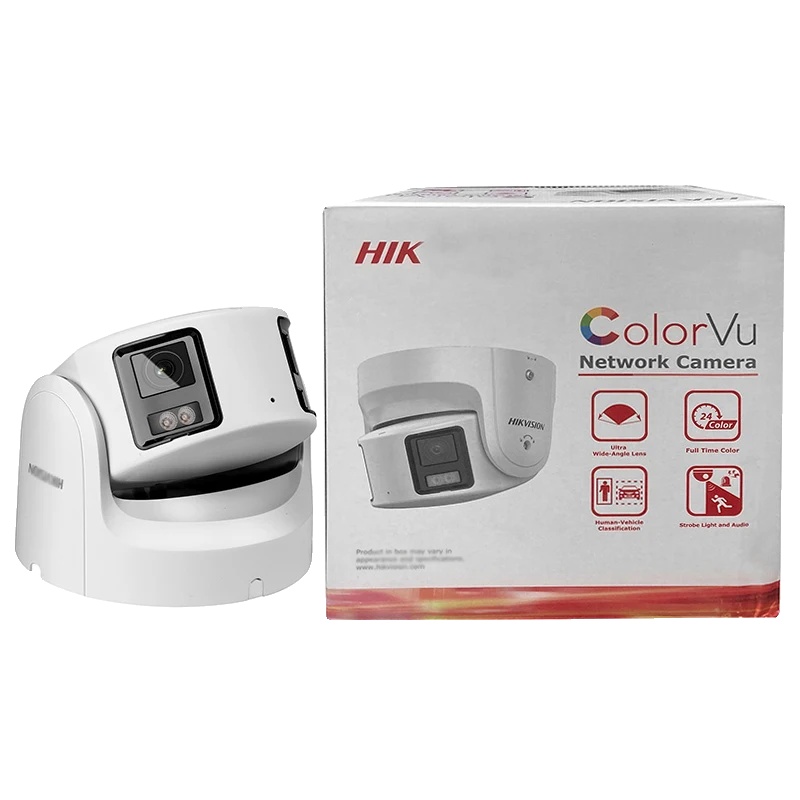Panorama-ip-kamera, 8 Mp Auflösung, Farbnachtsicht, Weiß
