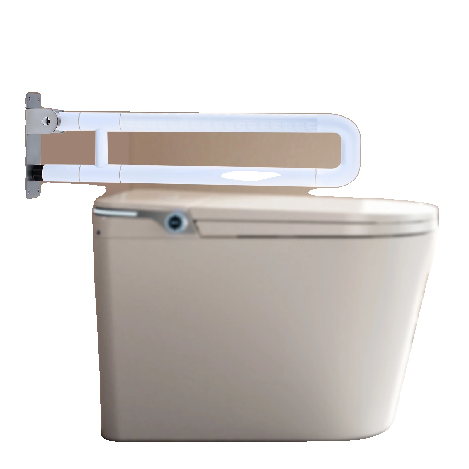 Sicherheits-haltegriff Fürs Badezimmer, Edelstahlkonstruktion, Tragkraft 227 Kg, Platzsparendes Klappdesign