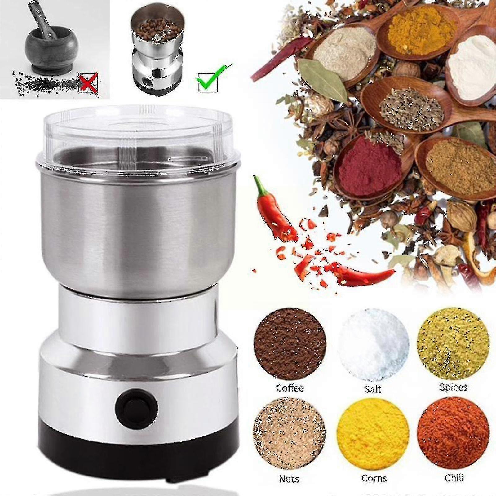 Moulin À Café Électrique 150 W 220 V, Moulin À Grains Et À Haricots De Cuisine, Moulin À Noix Et À Épices Domestique (f0e0) [qb]