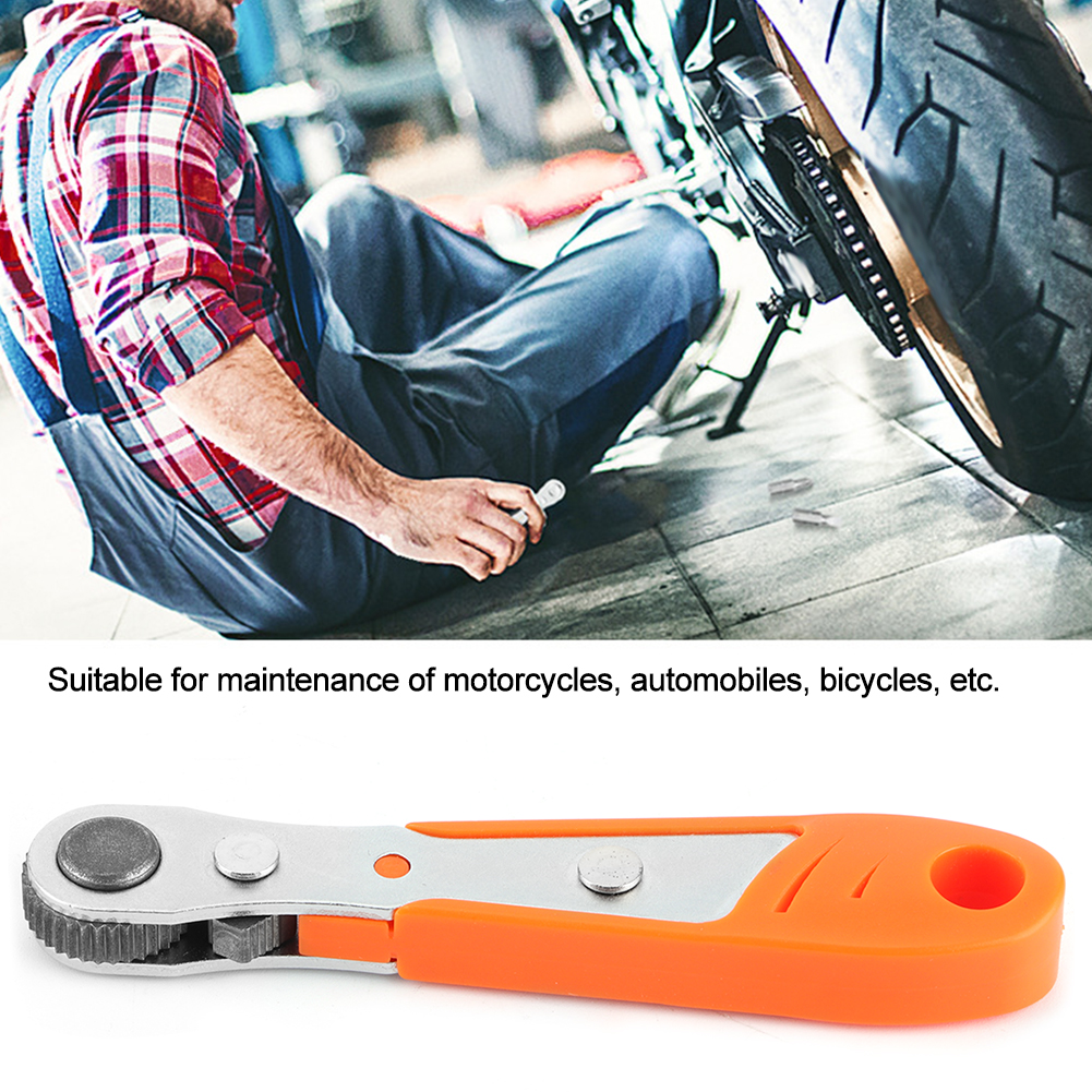 Mini-ratschenschlüssel 1/4", 36-zahn-ratschenschlüssel, Schraubendreher, Sechskant-steckschlüssel, Schraubendreher-werkzeug, Orange