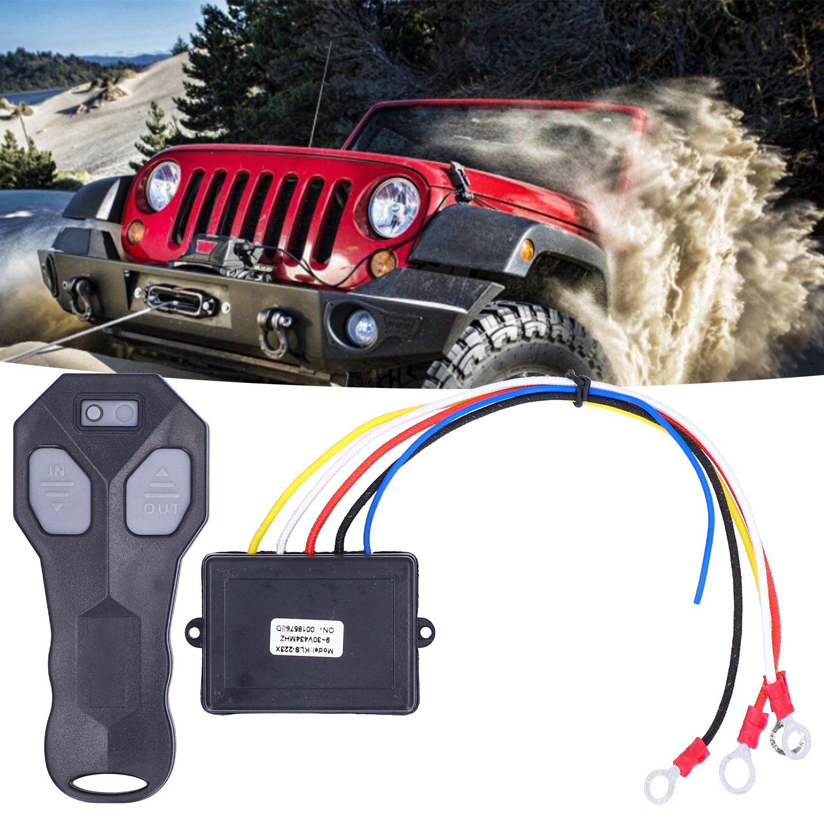 12v-elektro-windenrelais, Windensteuerungssystem, Autoteile, Funkfernbedienung Für Jeep, Suv, Atv, Geländewagen (inkl. Batterie)