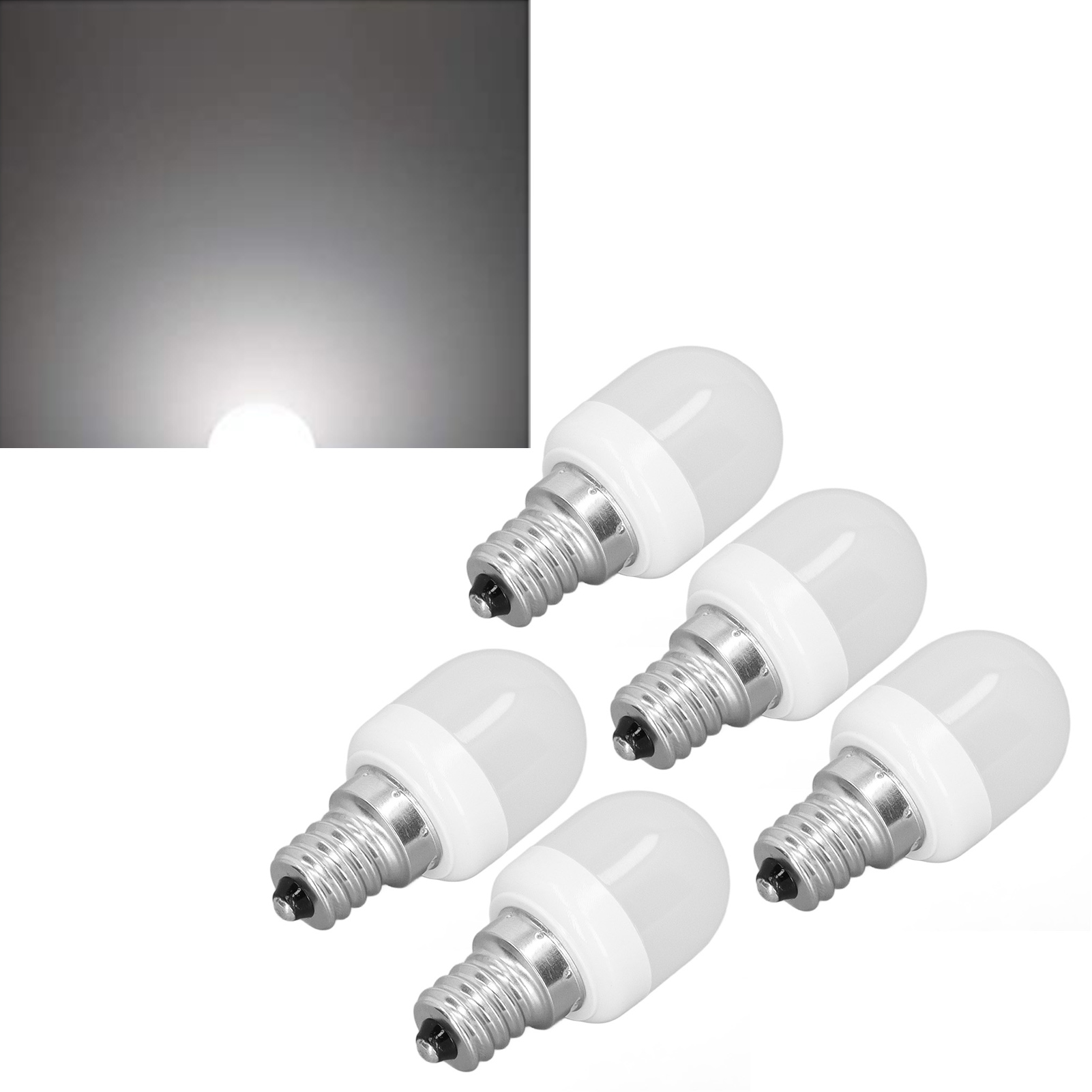 E12-led-lampe Für Kronleuchter, 1,5 W (entspricht Einer 15-w-led-lampe), 75 Lm, 220 V Wechselstrom, Weißes Licht