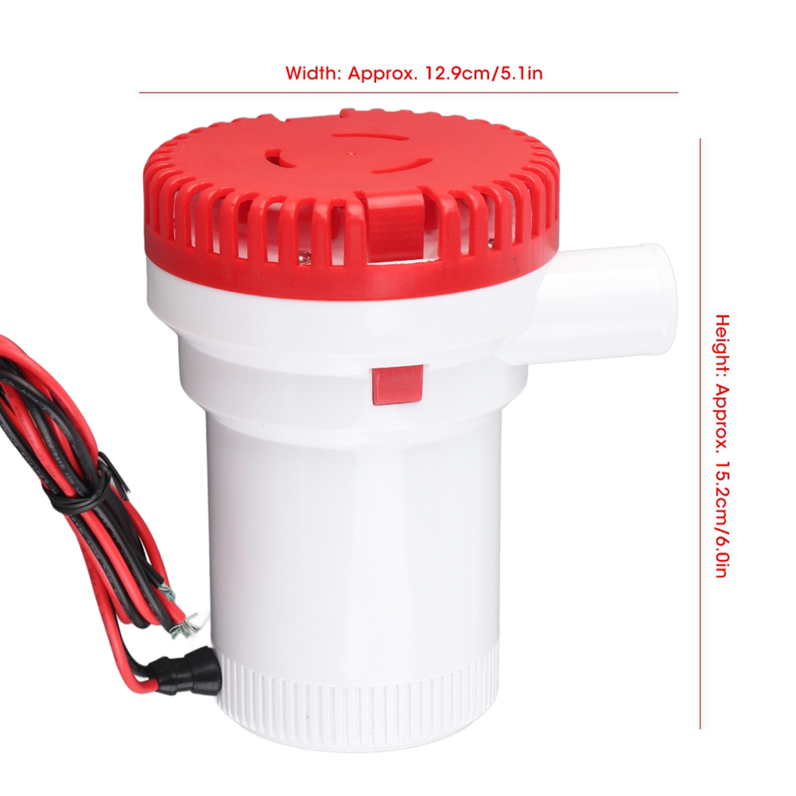 Hochleistungs-ballonpumpe 2000 Gph, Kleine 12v/24v Dc Elektrische Tauchpumpe, Marinepumpe Sfbp1-g2000-0124v
