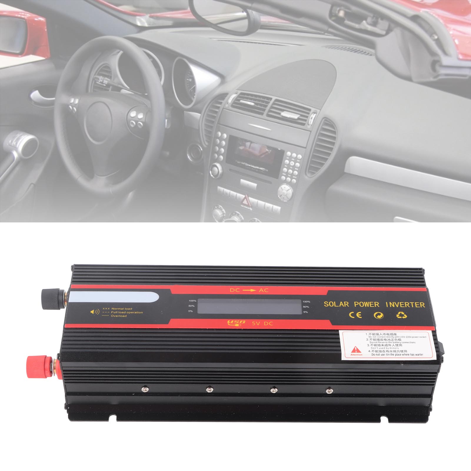 12v Auf 220v 6000w Kfz-wechselrichter Mit Lcd-display
