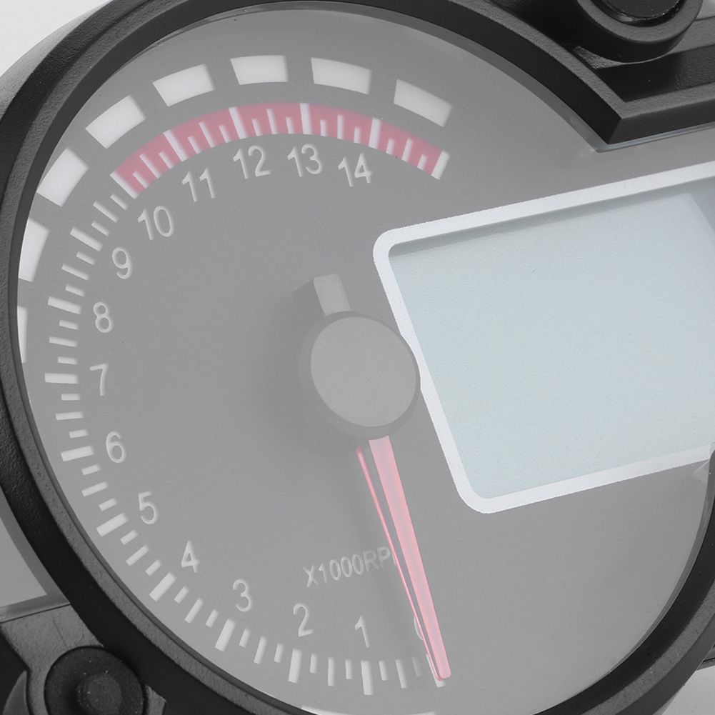 Universeller Digitaler Lcd-kilometerzähler/tachometer/drehzahlmesser Für Motorräder, 15.000 U/min