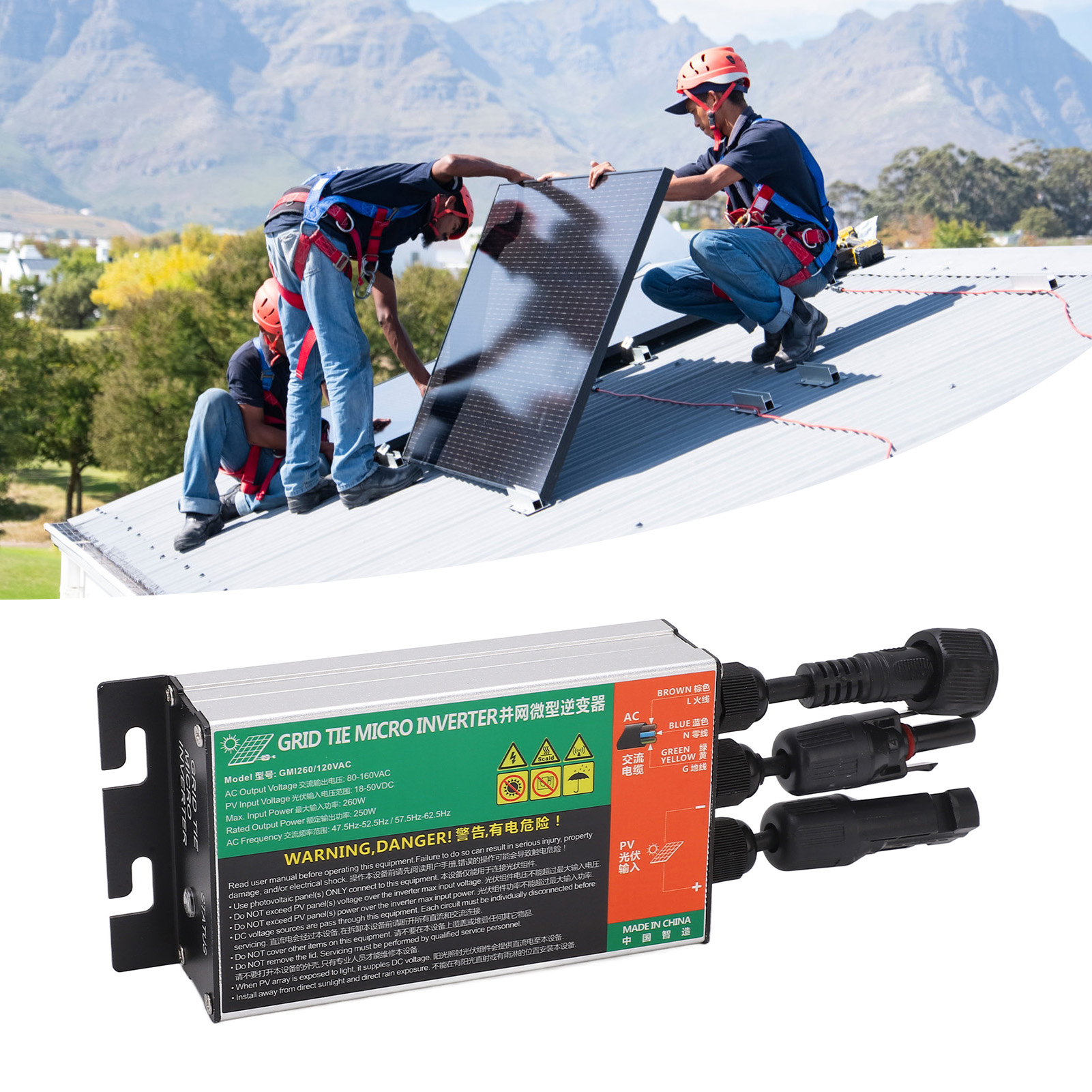 Gmi260w-ac110v Netzgekoppelter Photovoltaik-wechselrichter