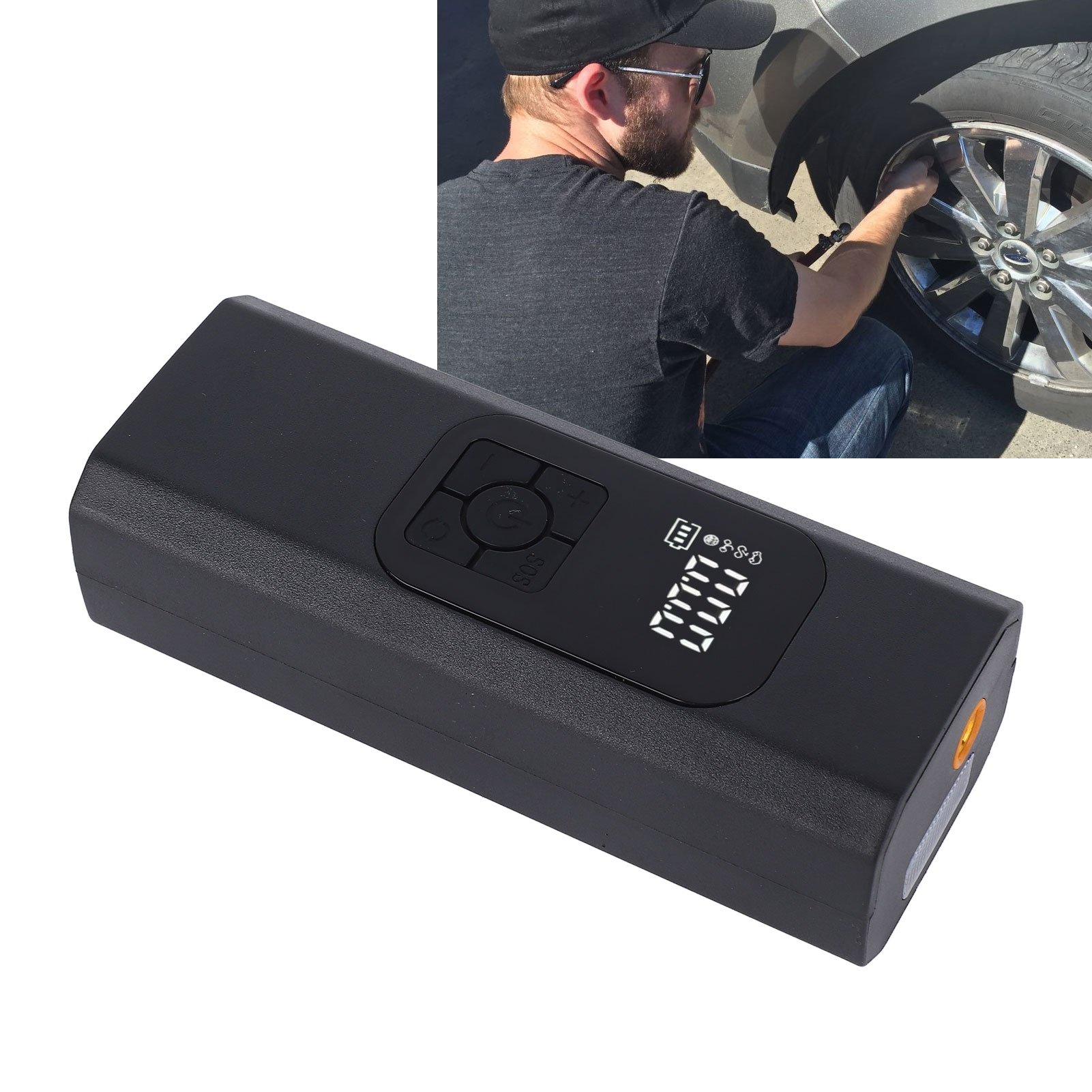 (exklusiv In Mexiko Erhältlich) Tragbare Autoluftpumpe, Kabellose Elektrische Pumpe (nur Gerät/kein Zubehör) (batterie Nicht Enthalten)