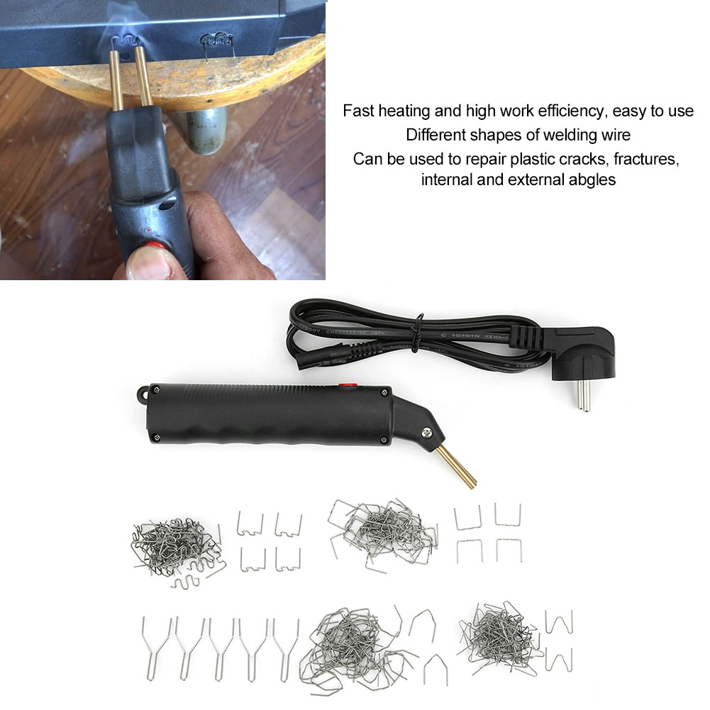 Eve-01 Kunststoff-karosseriereparaturset Für Stoßstangen, Kotflügel Und Verkleidungen (heißschweißpistole, Europäischer Standard 110-250v)