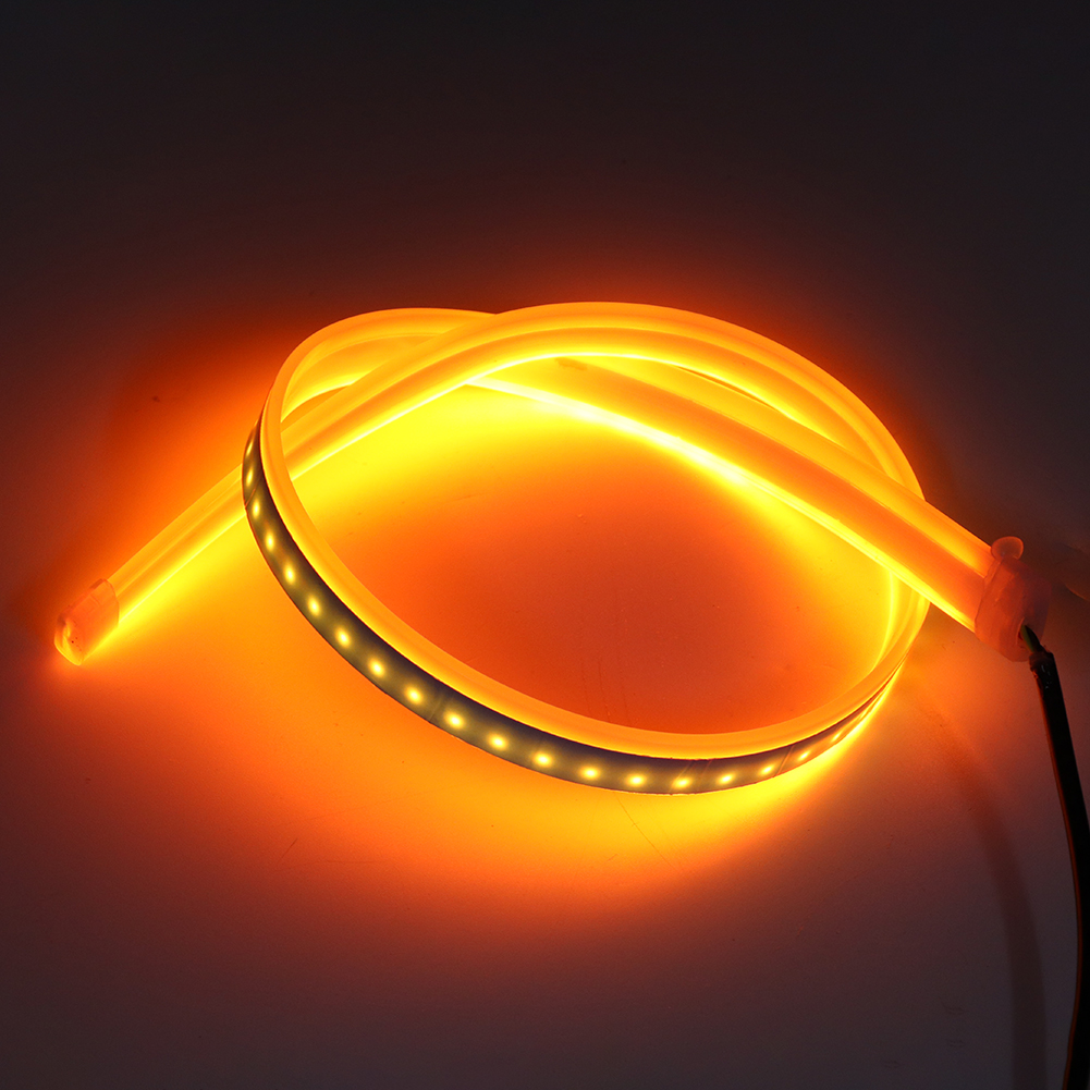 2 Zweifarbige Led-streifen, 60 Cm Lang, Für Tagfahrlicht Und Blinker