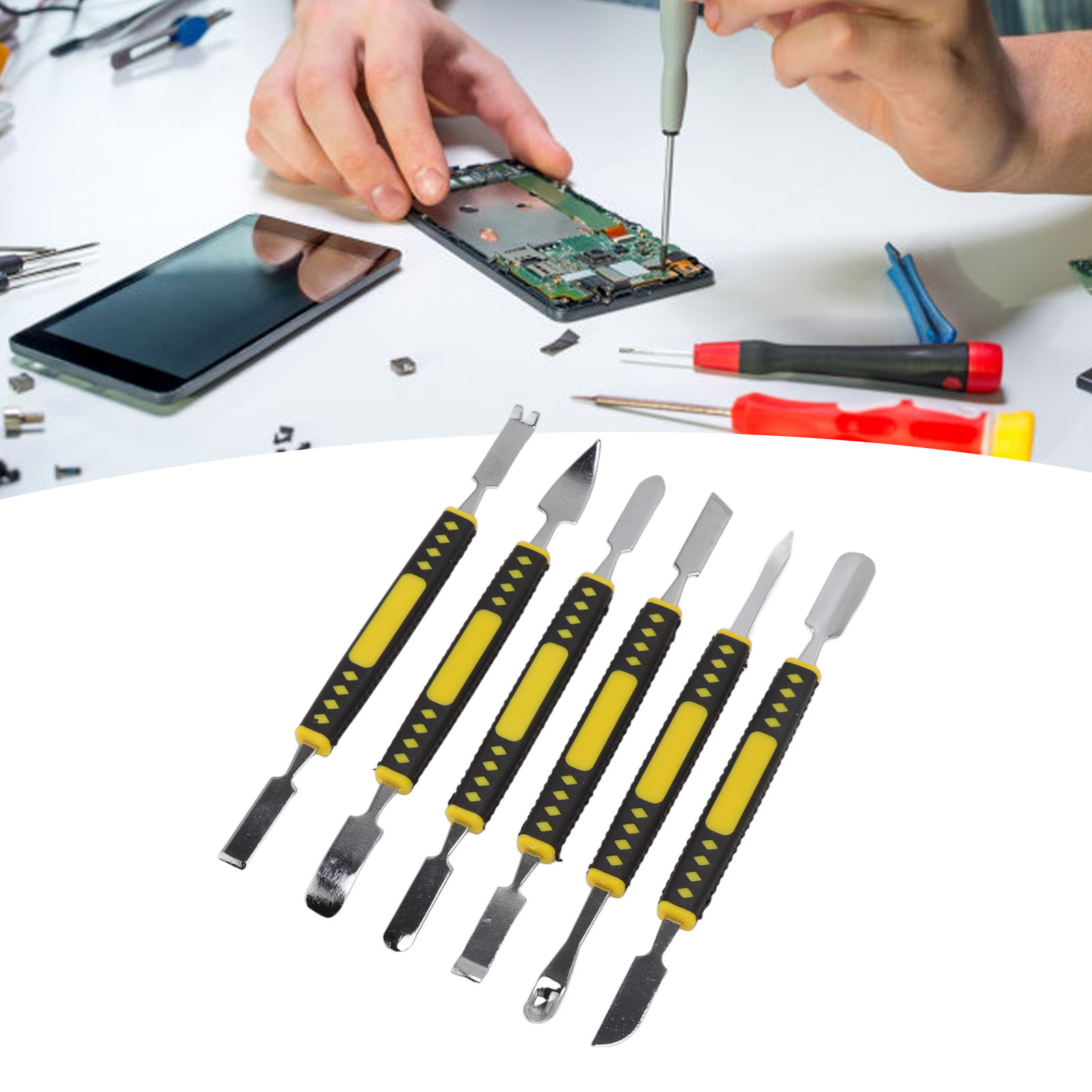 Set Aus 6 Metalleisenstangen Zur Reparatur