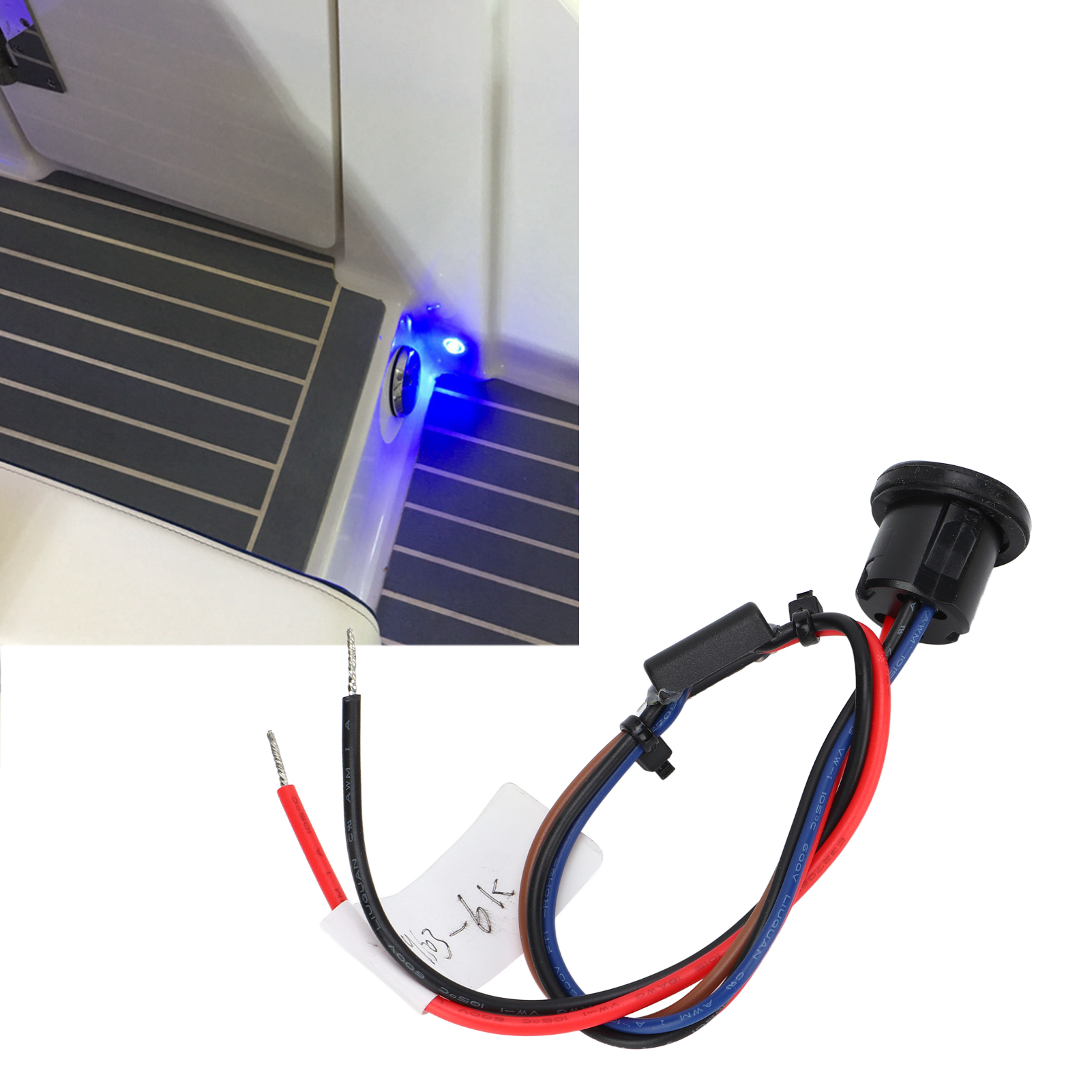 2,5 Cm Großer, Versenkter, Beleuchteter Druckknopfschalter Für Wohnmobil/yacht, Warmweiße Led-stufenbeleuchtung, Ambientebeleuchtung Per Druckknopf