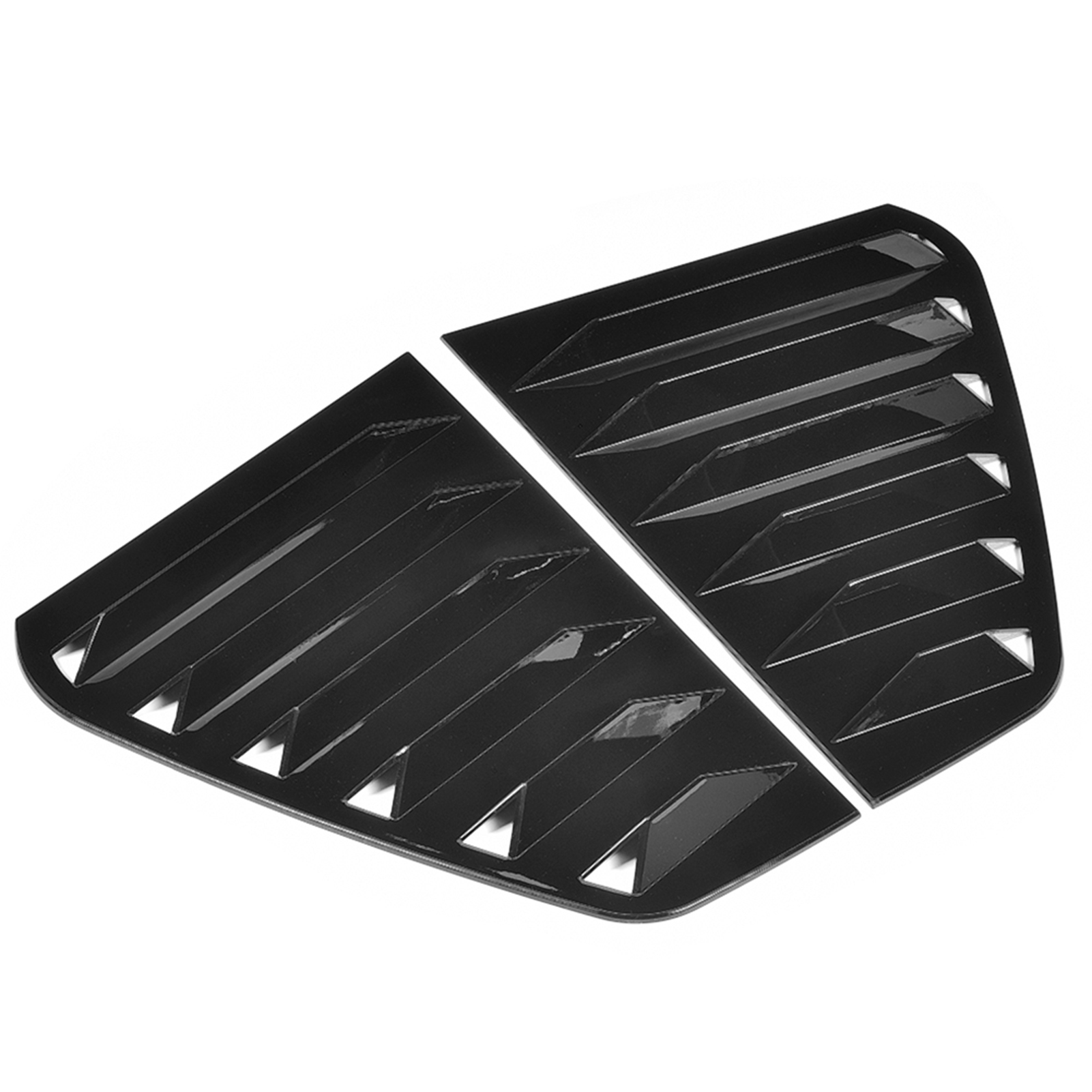 Fahrzeugmodifikation 13-20: Volkswagen Golf Mk7 Seitenfenster-lufteinlassblenden (paarweise, Glänzend Schwarz)