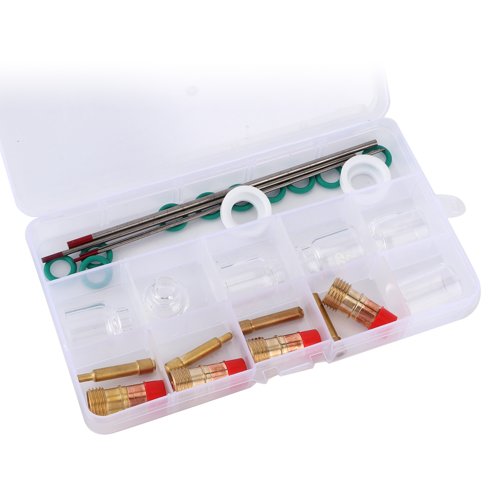 Kfz-wartungs- Und Reparaturteile, Wig-schweißbrenner, Kurzer Und Dicker Gasspiegel, Hitzebeständige Glasschneidhülse, 30-teilig, Größen 4, 5, 6, 7, 8, 10, Komplettes Set.