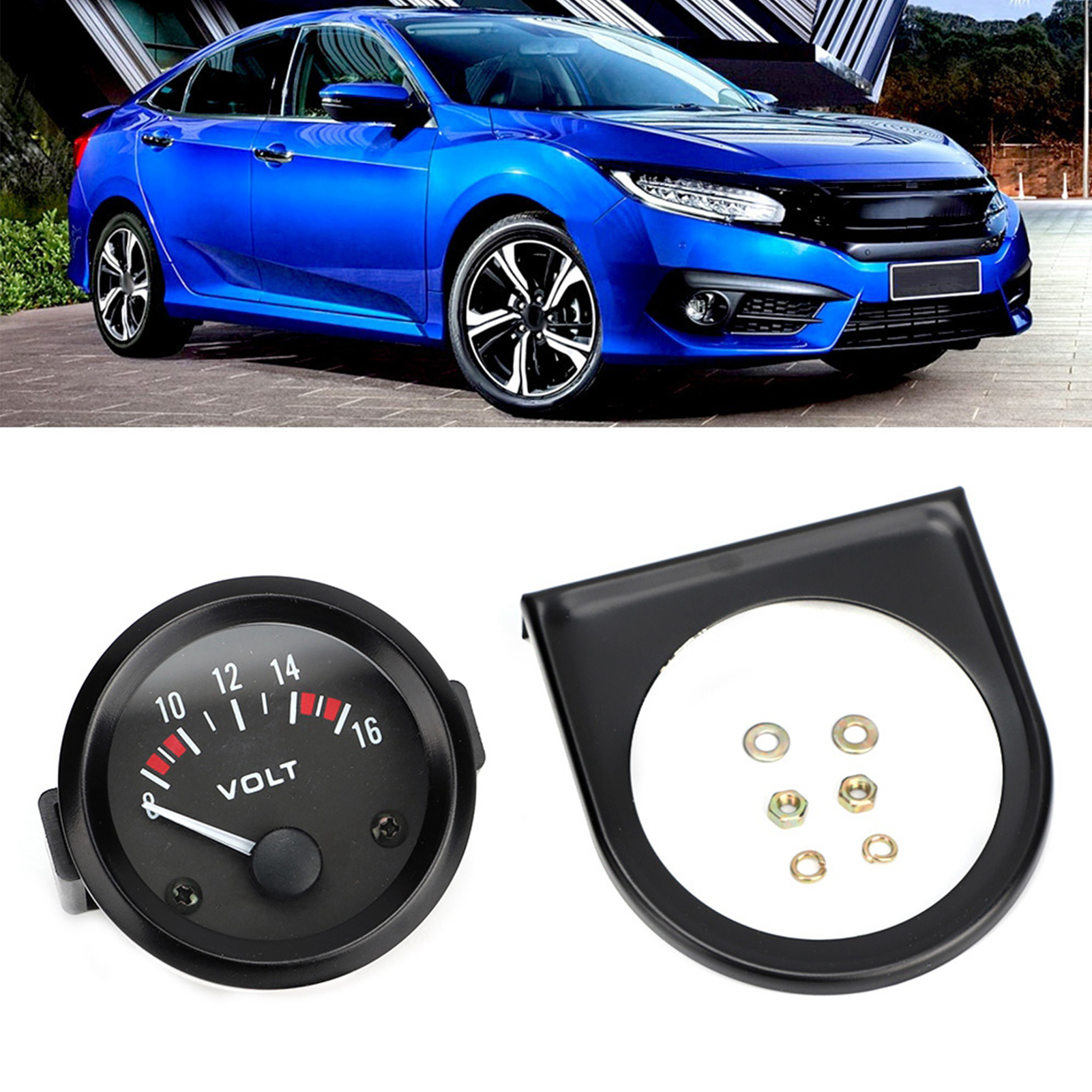 Universelles 12v 52mm Voltmeter Für Autos (8-16v) Bx100007