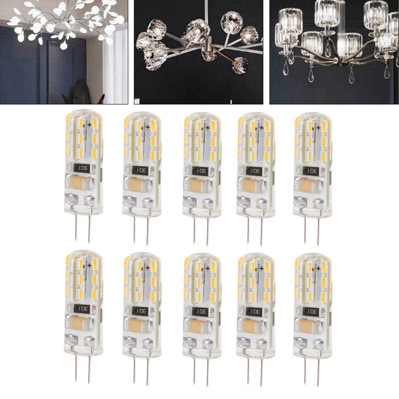 G4 Led-lampe, Silikonsockel Mit Zwei Beinen, 1,5 W Ac110 V 110 Lm, Gartenbeleuchtungslampe, Weißes Licht.