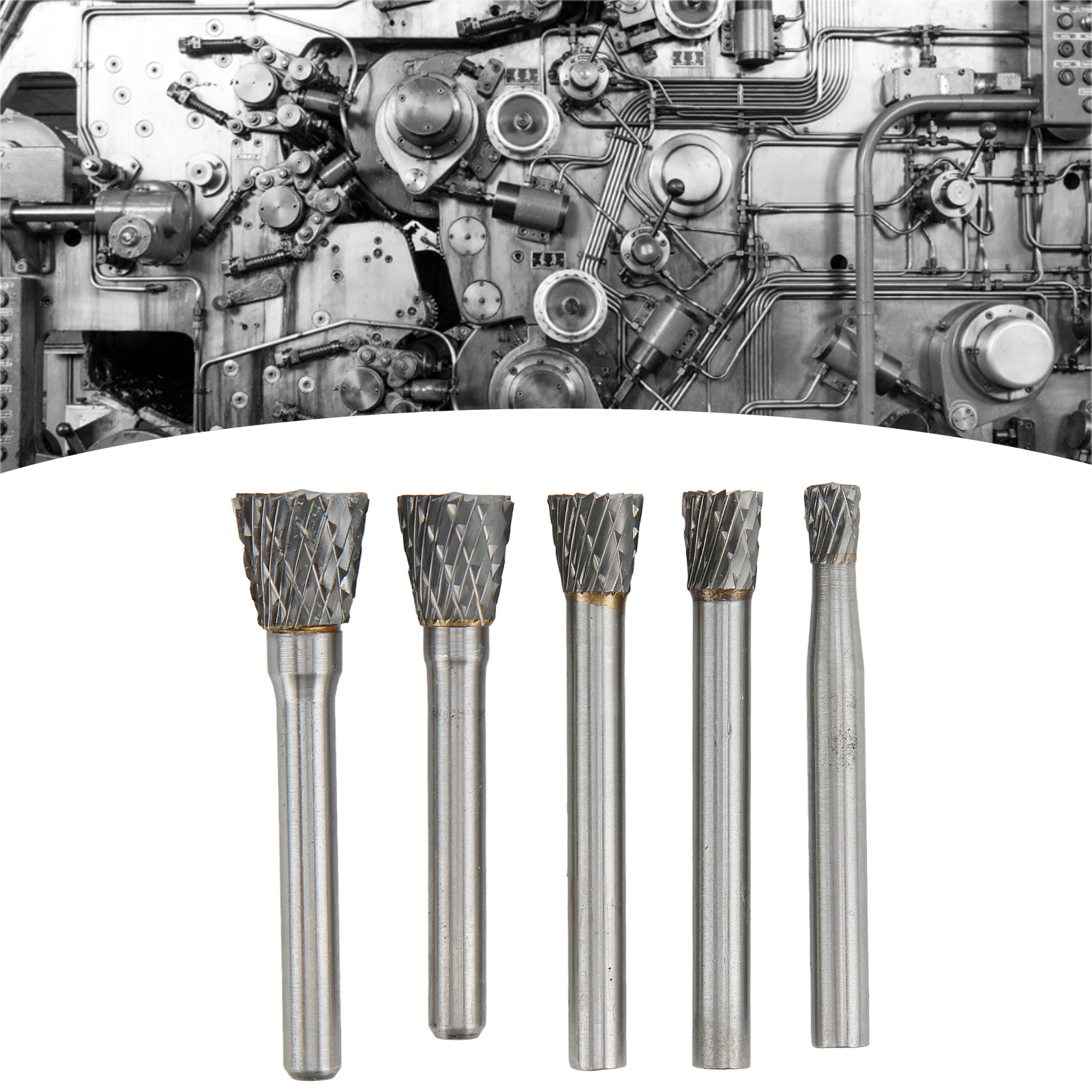 Satz N-förmiger Doppelnut-rotationsfeilen Aus Hartmetall, 6 Mm Durchmesser Griff, Geeignet Für Das Oberflächenschleifen In Der Luft- Und Raumfahrt, Der Automobilindustrie Und Der Schifffahrt.