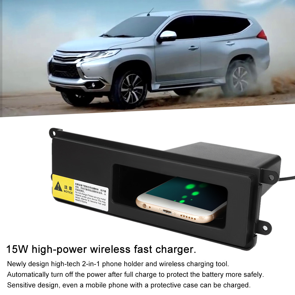Fahrzeugmodifikation (2006–2018): 15-w-wireless-schnellladegerät Für Mitsubishi Pajero