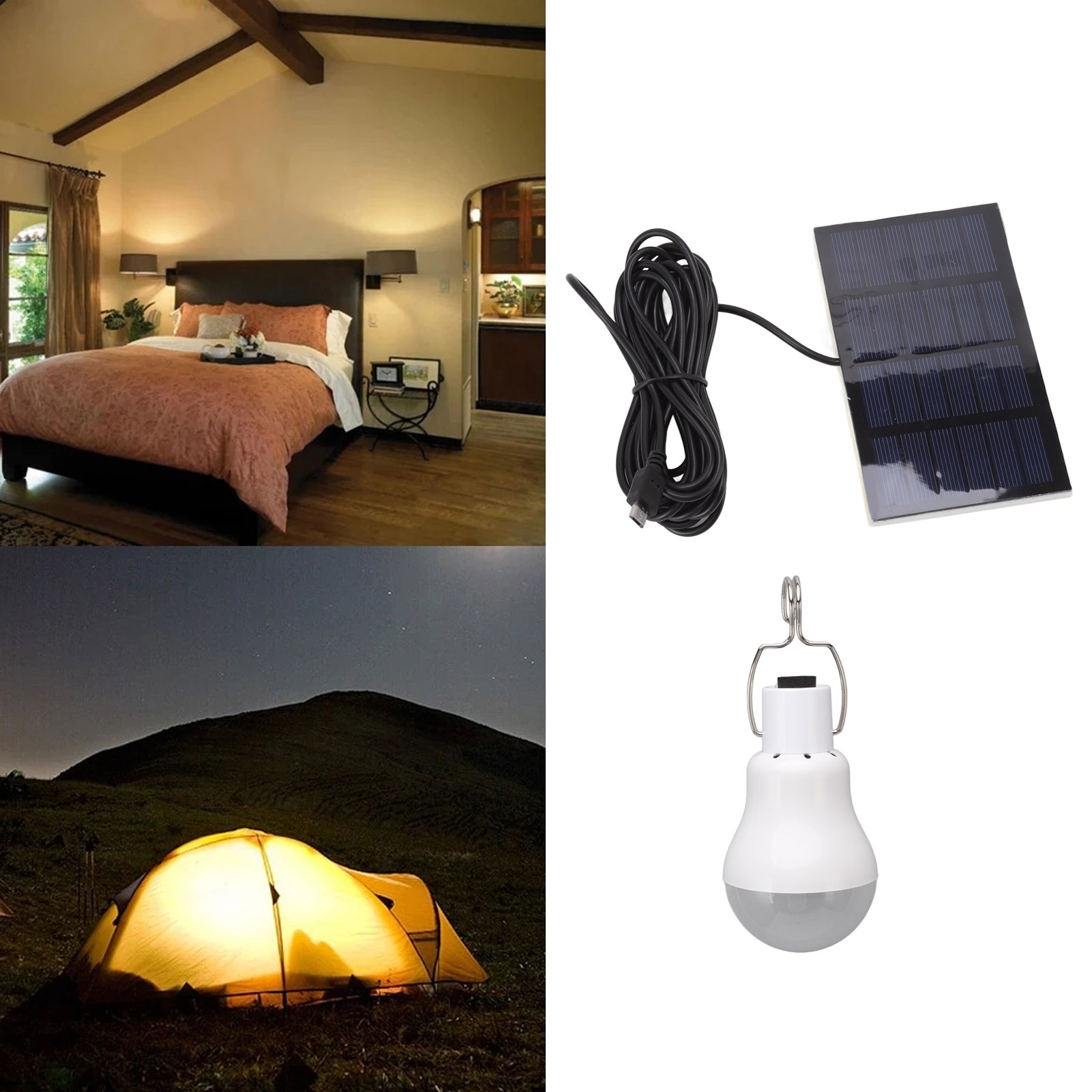 Tragbare Solar-led-lampe, Außenbeleuchtung, Tragbare Notleuchte Fürs Campingzelt