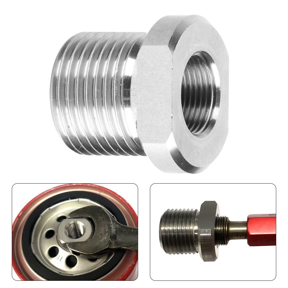 1/2-28 Auf 3/4-16 Edelstahl-gewindeanschluss Für Ölfilteradapter.