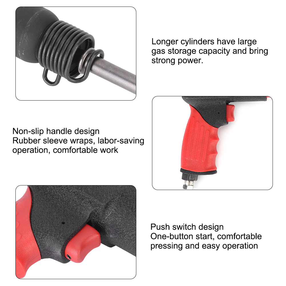 Professioneller, Tragbarer 250-mm-druckluftschaber Für Die Autoreparatur, Kleines Pneumatisches Rostentfernungswerkzeug, Amerikanischer Standard (übergewichtig).