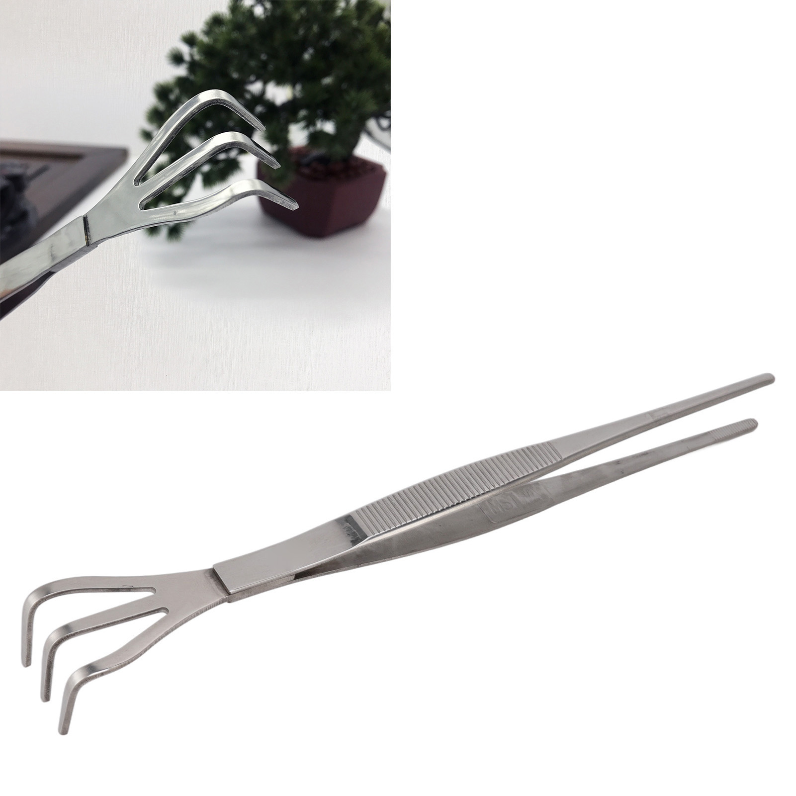 Erdlockerungszange Aus Edelstahl Für Bonsai, Pflanz- Und Umtopfzange Für Sukkulenten, Direktpreis.
