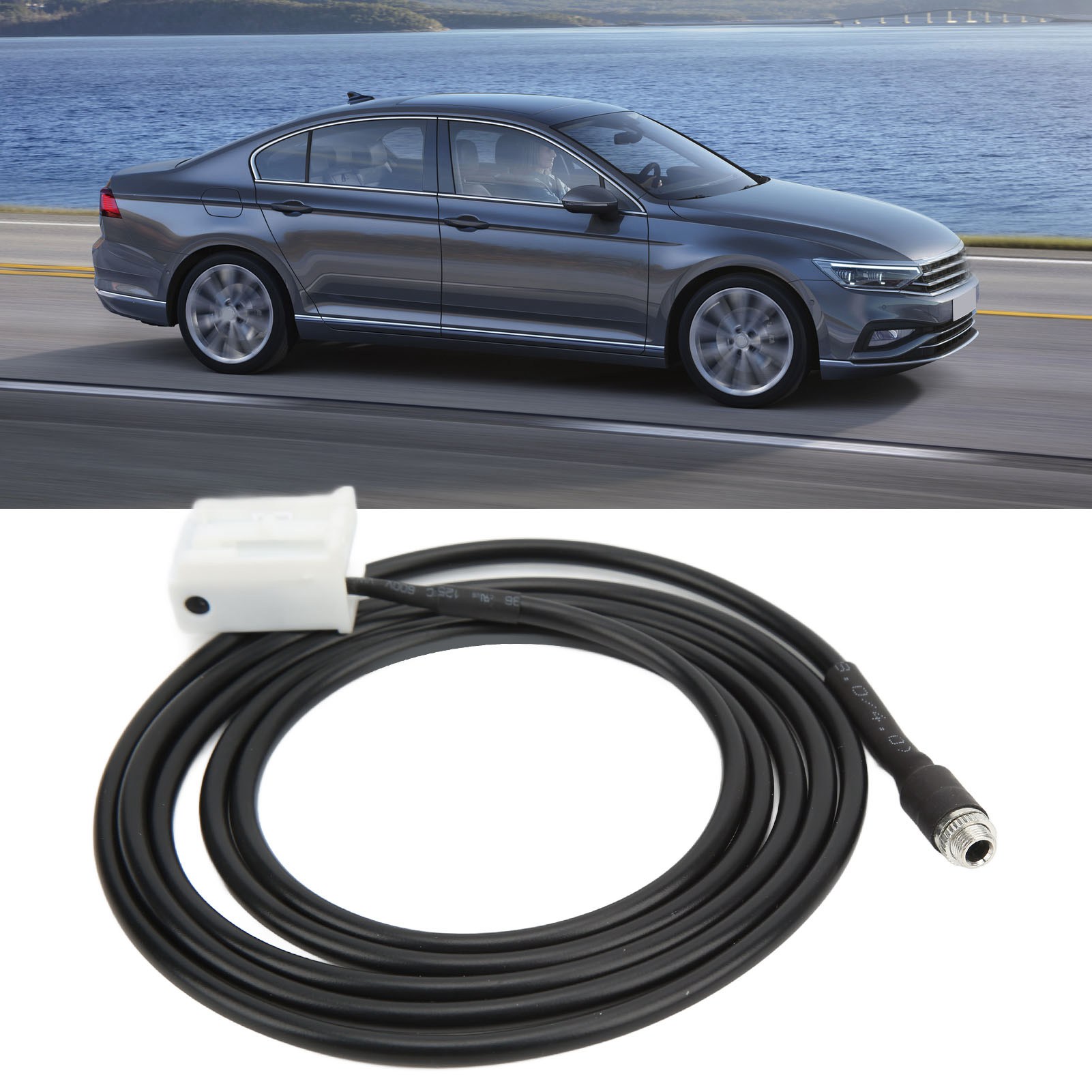12-poliger Aux-in-kabeladapter Für Den Hinteren Anschluss Des Volkswagen Passat B6 B7 Golf Polo (rcd510, Rcd310, Rcd310 Plus)