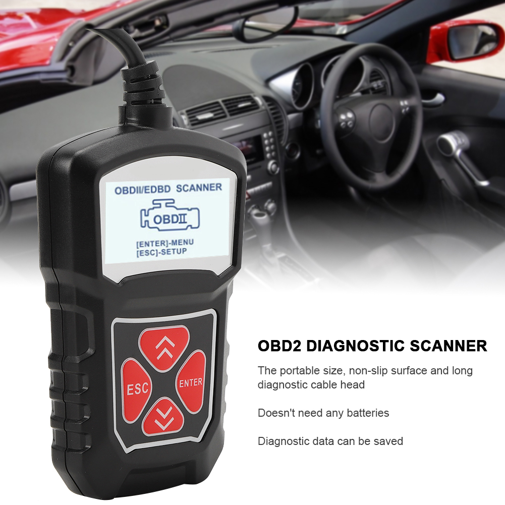 Kfz-scanner, Motoranalysator, Codeleser, Kfz-fehlerdiagnosegerät, Scanner, Obd2-kfz-diagnosegerät (zugelassene Marke).