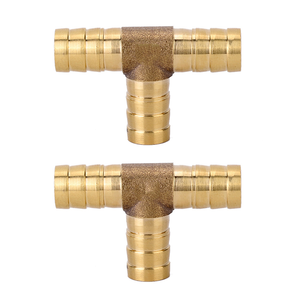 12 Mm (1/2") 3-wege-t-stücke Für Gas-, Kraftstoff-, Wasser-, Luft- Und Messingrohre, Schlaucht-t-stücke