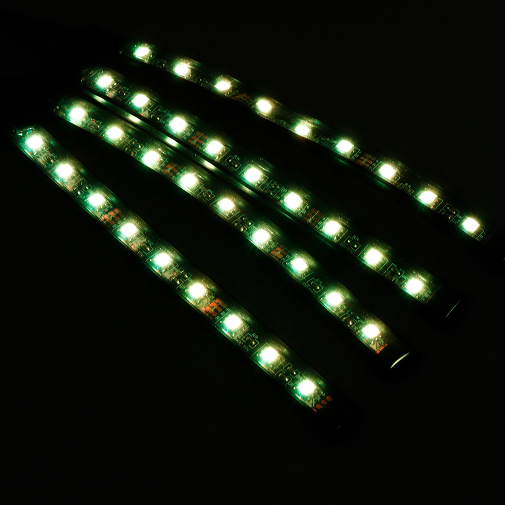 Ferngesteuerte Rgb-ambientebeleuchtung Im Auto, Siebenfarbige Bodenbeleuchtung, Ein- Bis Vierfarbige Led-ambientebeleuchtung (batterien Im Lieferumfang Enthalten)