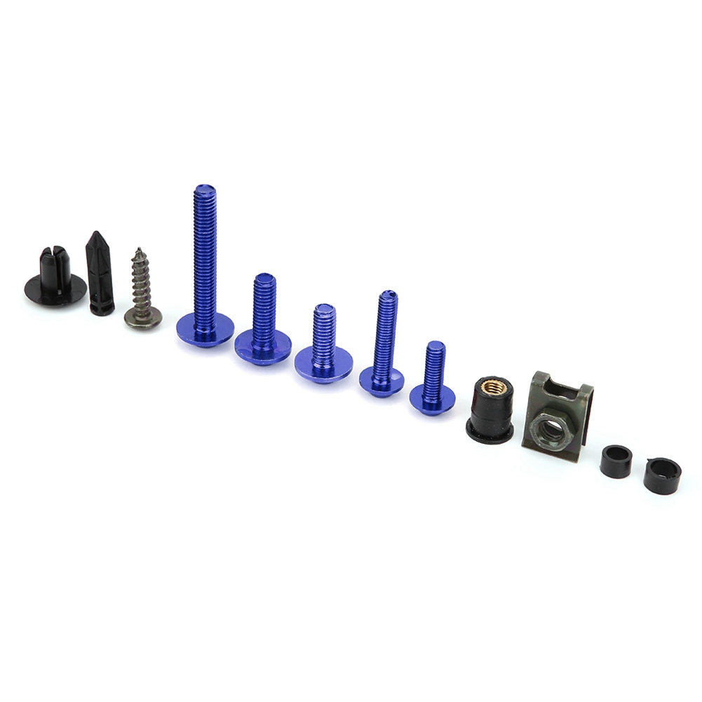 Satz Mit 198 Motorradverkleidungsschrauben (blau)