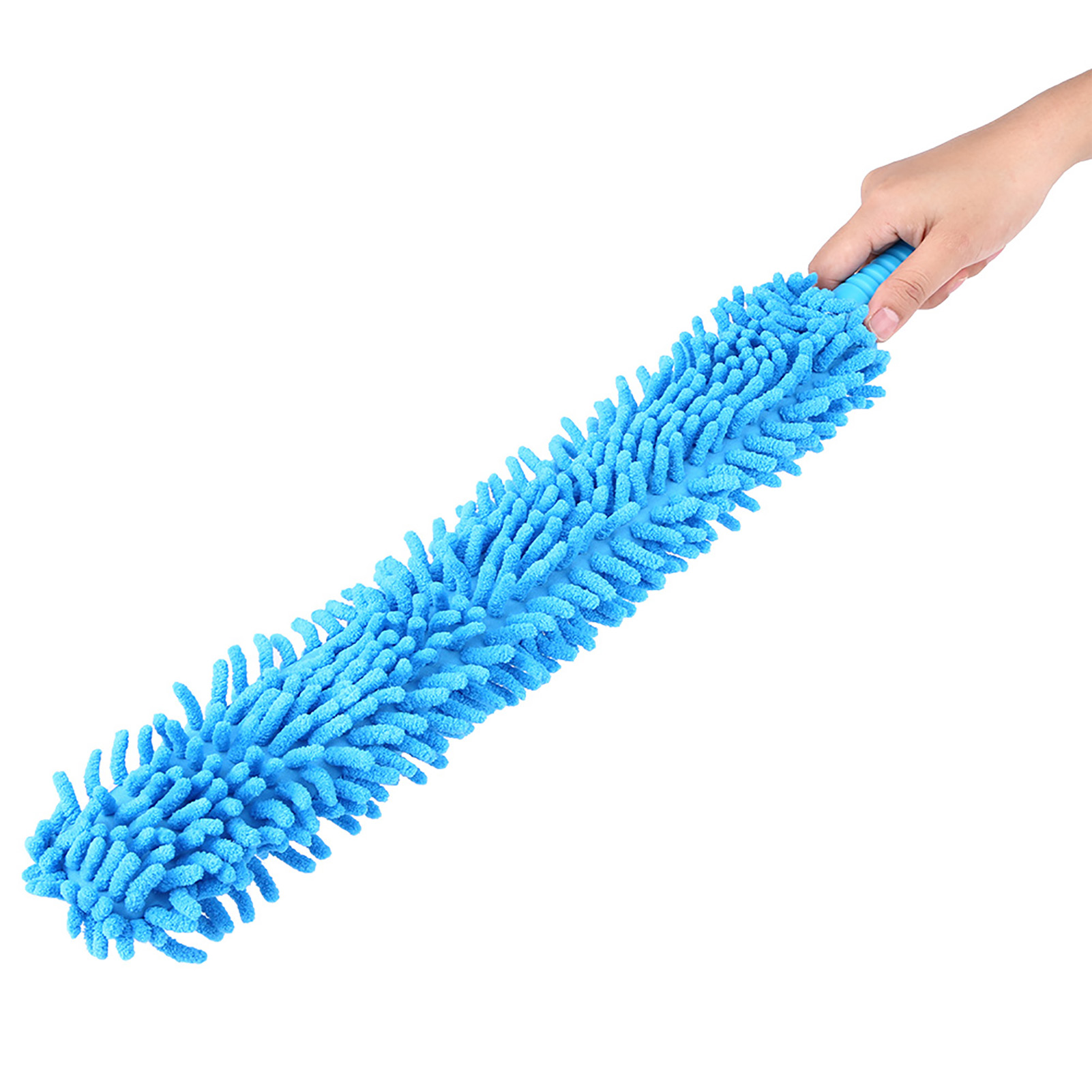 56 Cm (22 Zoll) Lange, Flexible, Blaue Mikrofaser-autobürste, 1 Stück, Autoreinigungswerkzeug