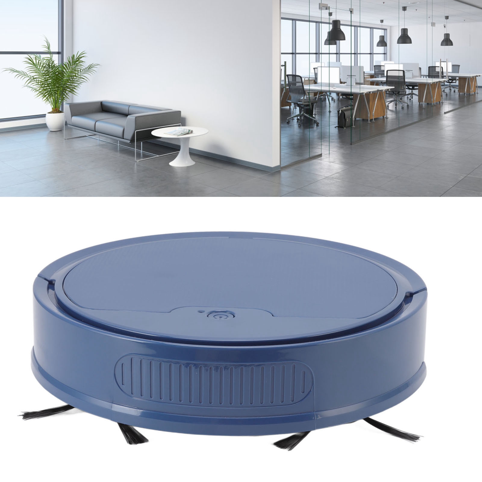 3-in-1-saugroboter (kehren, Staubsaugen Und Waschen) Mit App-programmierung, Intelligenter 2000 Pa Starker Saugkraft, Absturzsicherung, Usb-ladefunktion, Blau.