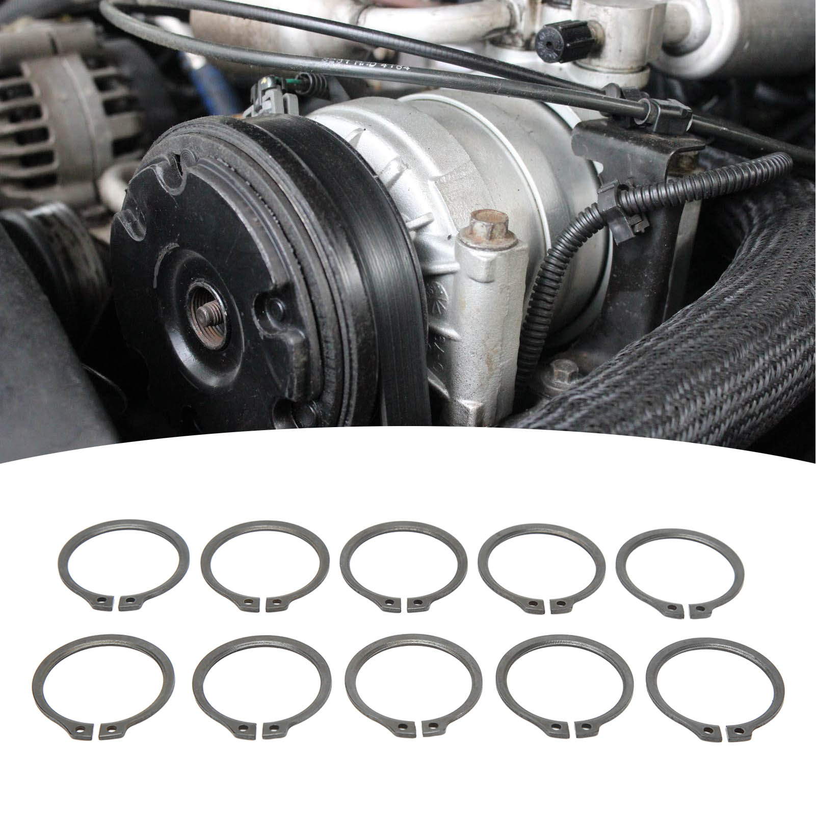 Sicherungsring-set, 1,3 Mm Dick, Für Hcc-klimaanlagenkompressor-wellenkopf Hyundai Kia (50 Stück) (referenz: Lr-is026)