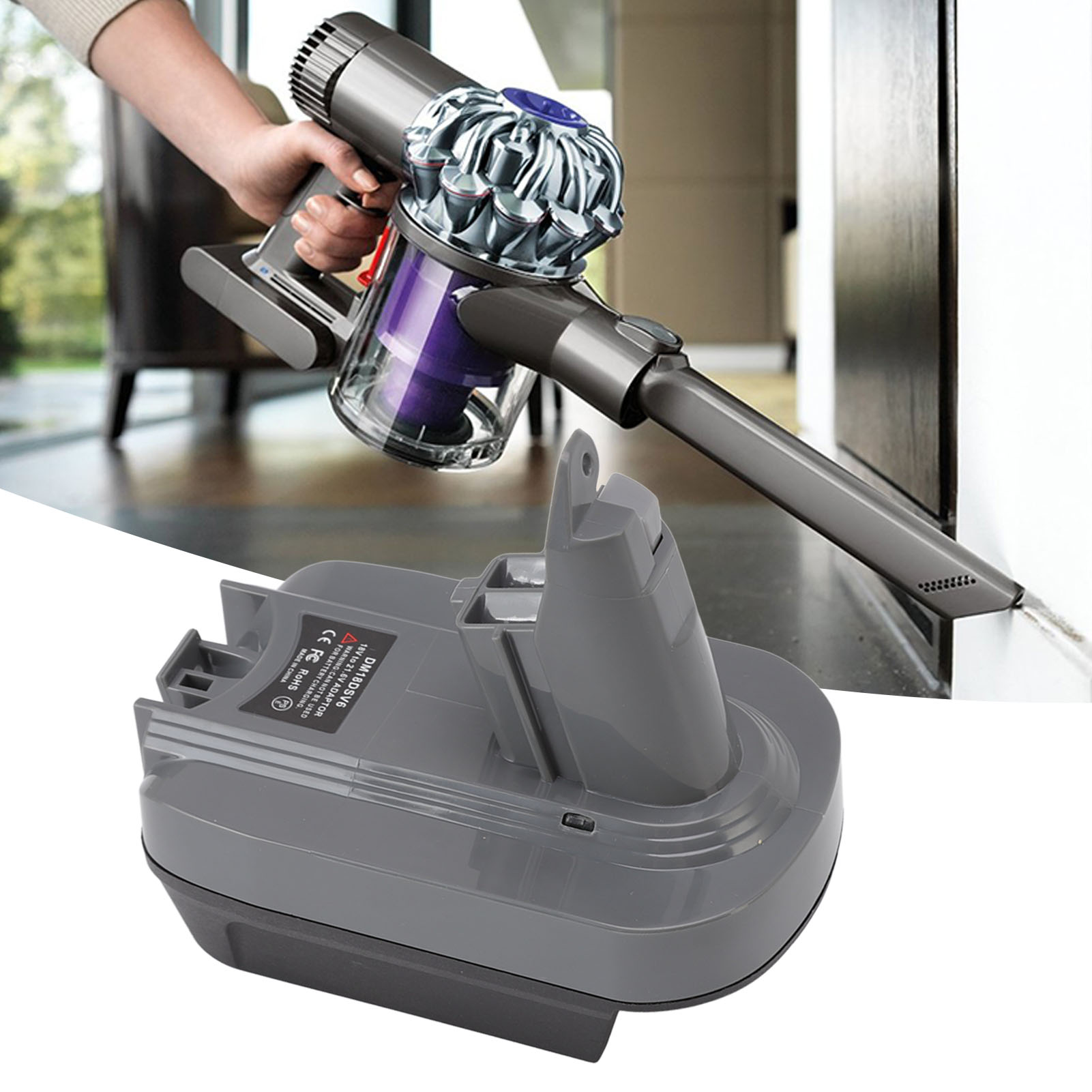 Dm18dsv6 V6 Lithium-batterie-konverteradapter Für Staubsauger Sv03/sv04/sv09/dc62