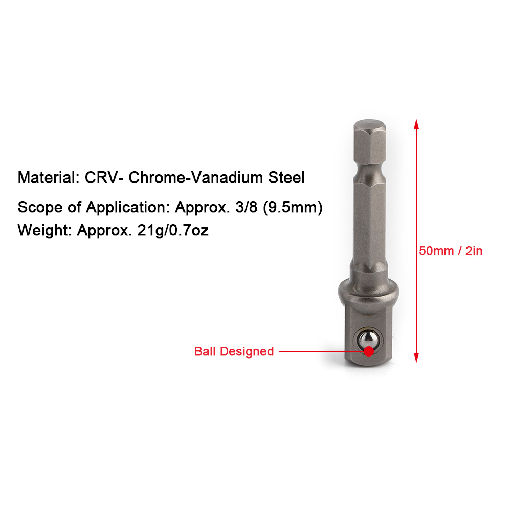 Universeller 7-19 Mm Steckschlüssel Für Kfz-reparaturen, Multifunktionaler Steckschlüssel Aus Chrom-vanadium-stahl, Set Aus Drei 3/8"-ratschenschlüsseln.