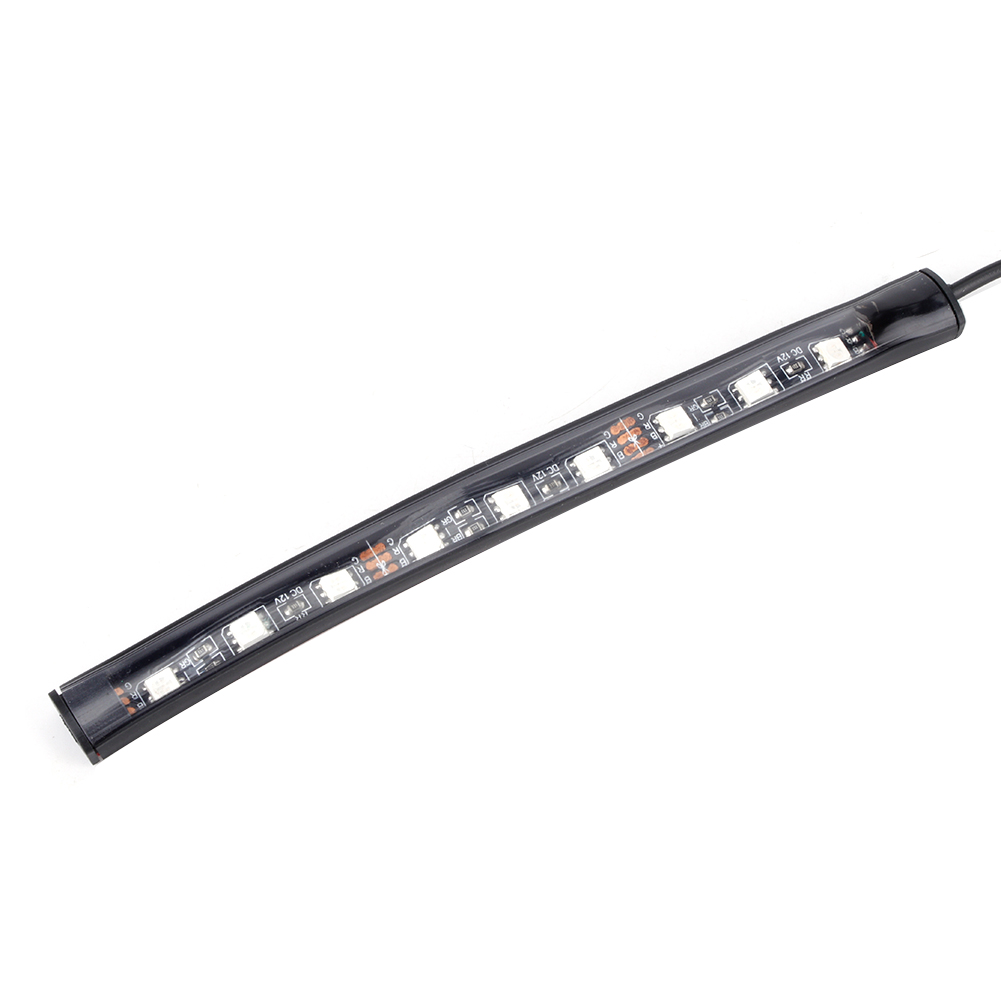 Dekorative Led-autoinnenraumbeleuchtung, Rgb-ambientebeleuchtung (fernbedienung Mit Ein Bis Vier Tasten), Modell 5050, Dekorative Led-autoinnenraumbeleuchtung (inkl. Batterie).