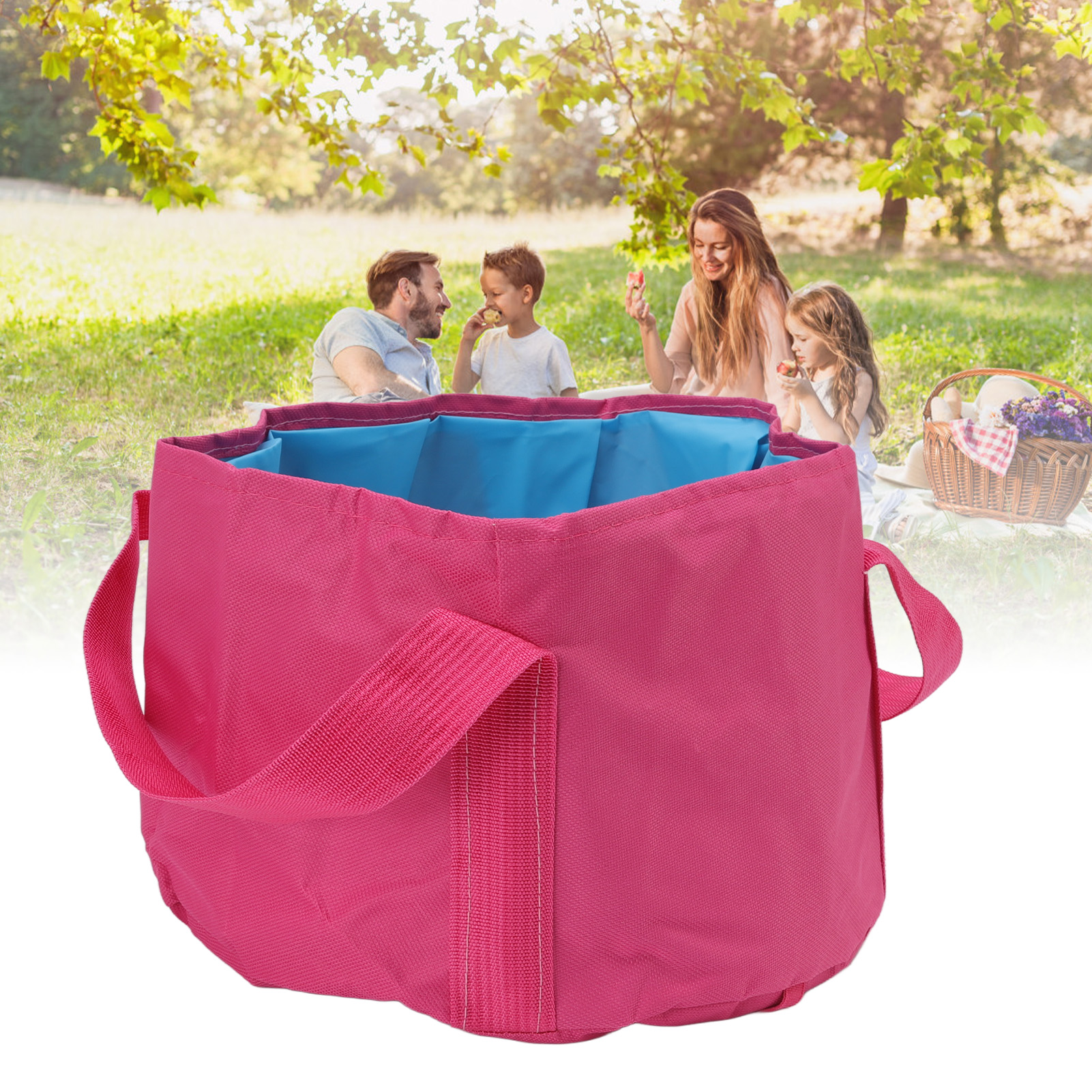 Campingeimer, Fußbadeeimer, Faltbarer Wasserbehälter Für Den Außenbereich, Geeignet Zum Angeln, Reisen, Campen, Für Fußbäder Und Autowäsche.
