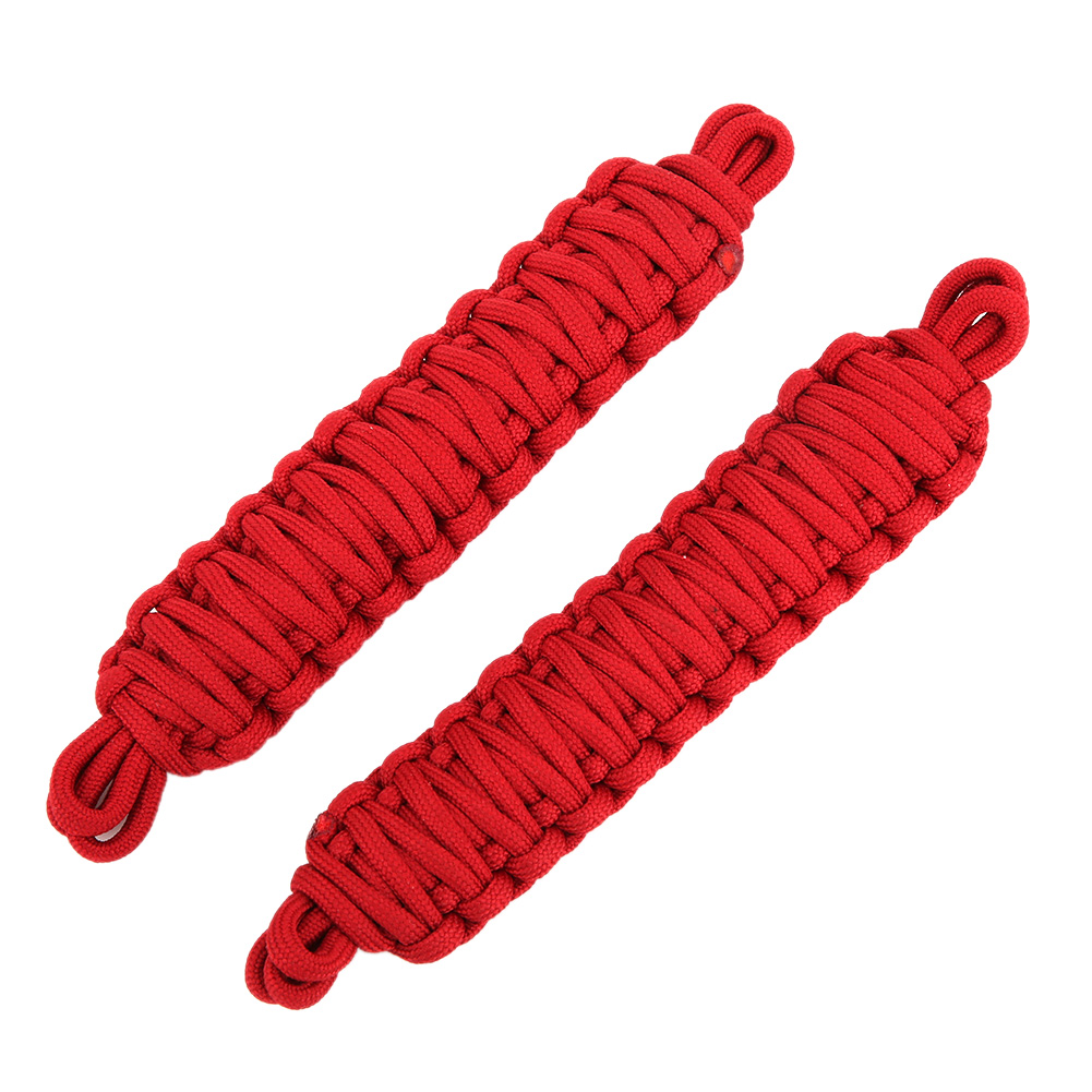 Geeignet Für Türhaltegurte Des Jeep Wrangler, Rotes Geflochtenes Seil (2 Stück).