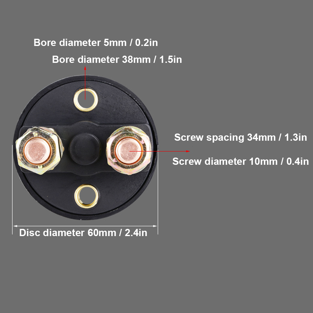 Hochstrom-drehschalter (300 A) Zum Trennen Der Autobatterie, Zündschalter Für Yachten, M10-hauptschalter