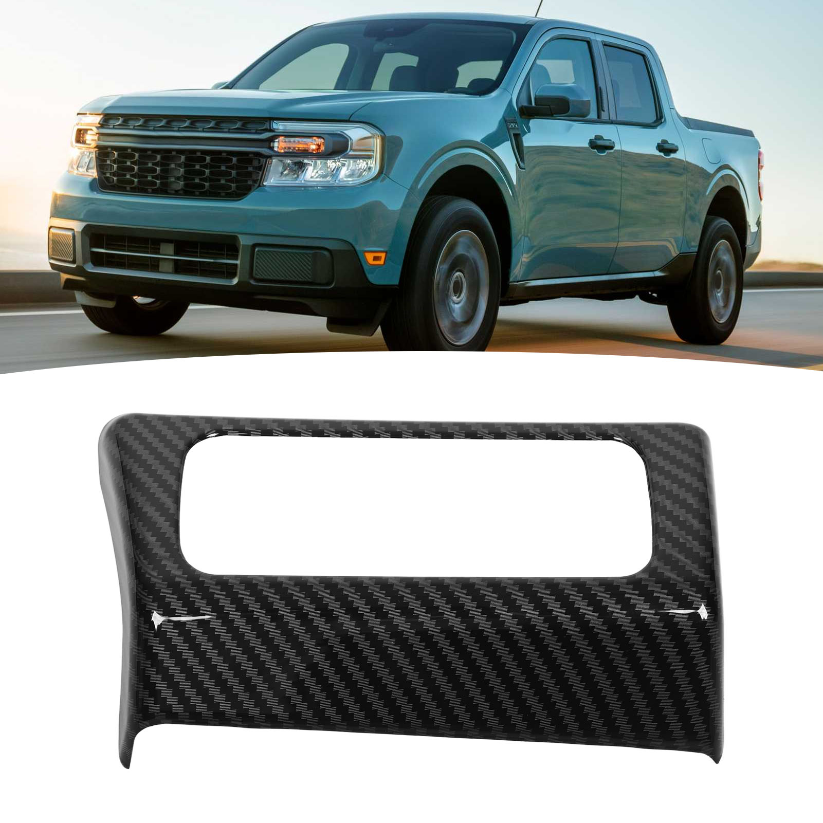 Blende Zur Einstellung Des Scheinwerferschalters In Carbonfaser-optik Für Ford Maverick Pickup Ab Baujahr 2022
