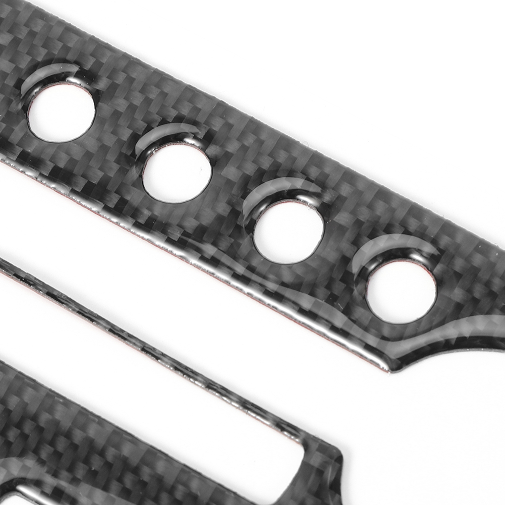 Set Dekorativer Aufkleber Für Den Zentralen Navigationsbildschirm Des Nissan Gtr R35 08-16 (2 Stück, Echte Kohlefaser)