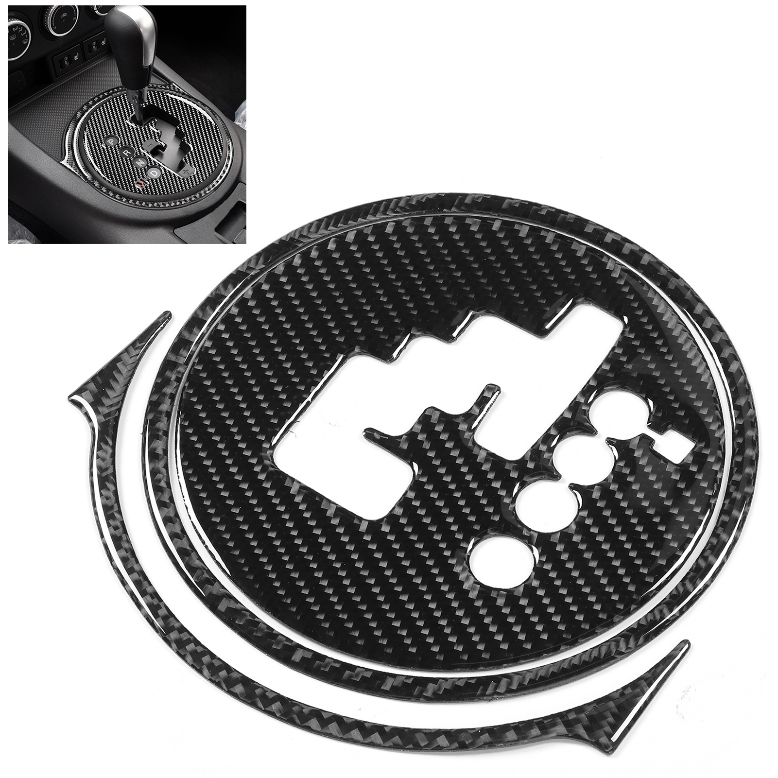 Carbonfaser-schalthebelblenden-set (3-teilig) Für Mazda Mx-5 Nc (2009-2015), Linkslenker.