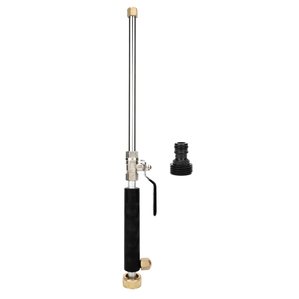 Autowaschzubehör, Autowasch-wasserpistole, Einstellbarer Wasserdurchfluss, Wasserpistole Zum Spülen Und Reinigen, Schwarz.